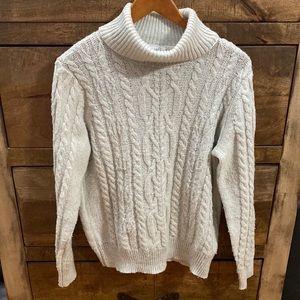 Olivia Sky Turtleneck Sparkle Sweater - Size L